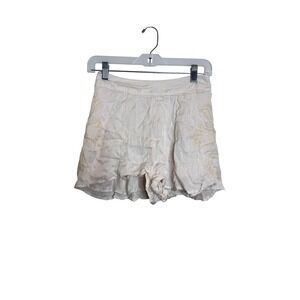 Urban Outfitters‎ Shorts Womens Small Embroidered Floral Boho Lined Rayon Modal
